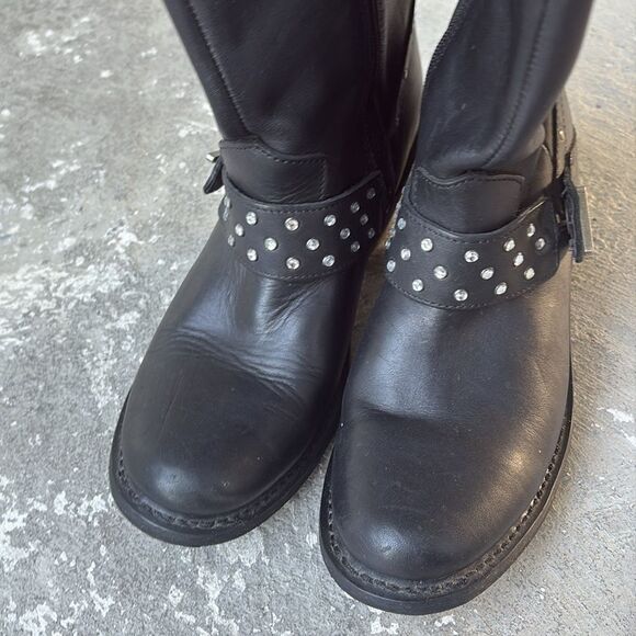 Harley Davidson rhinestone studded boots - Picture 4 of 10
